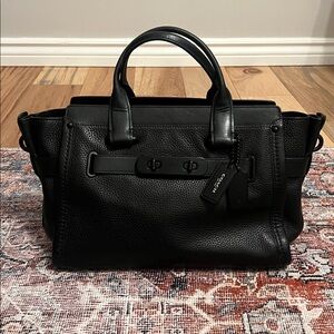 Coach Black Leather Handbag